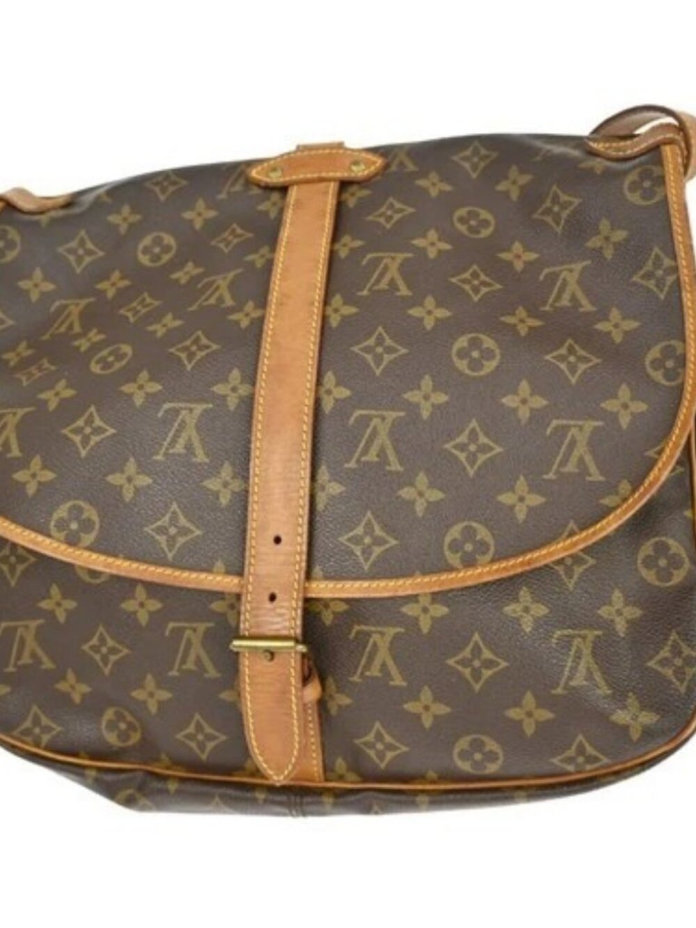 BUYIT02 LOUIS VUITTON SAUMUR 35 MESSENGER SHOULDER BAG M42254 884VI YQ06567 - Picture 2 of 13